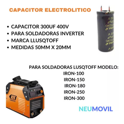 Capacitor Welding Machine 330uf 400v Iron-300 Lusqtoff 4