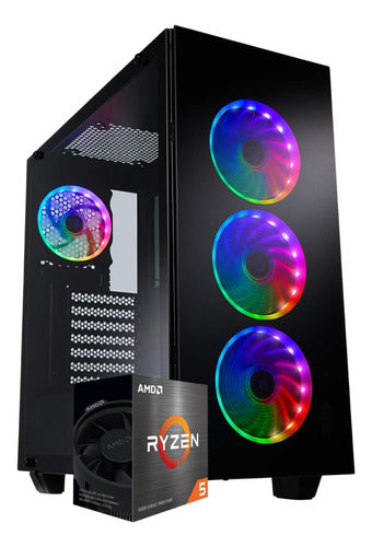 Torre Pc Gamer Amd Ryzen 5 5600g 6 Nucleos Vega7 1900 Mhz 0