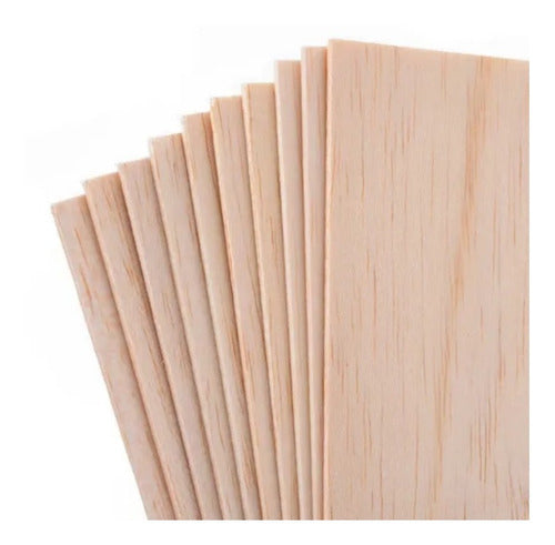 Aerostar Balsa Wood Sheet 91.5 Cm X 7.6 Cm X 2 Mm Thickness 0