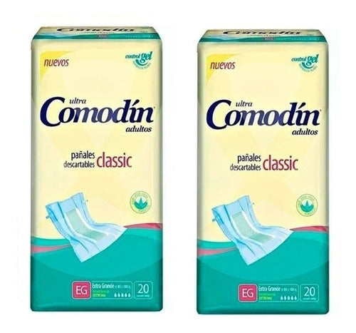 Comodín Extra Large Adult Rectangular Diaper X 80 Units 0