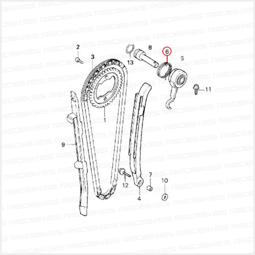 Rulo Tensor Distribucion Honda Xr 600 Nx 650 Xl Original  Np 1