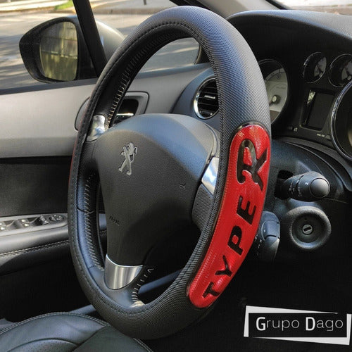 Grupo Dago Sports Aluminum Pedal Set + Tuning Floor Mats + Leather Steering Wheel Cover + Seat Belt Cover Set 7