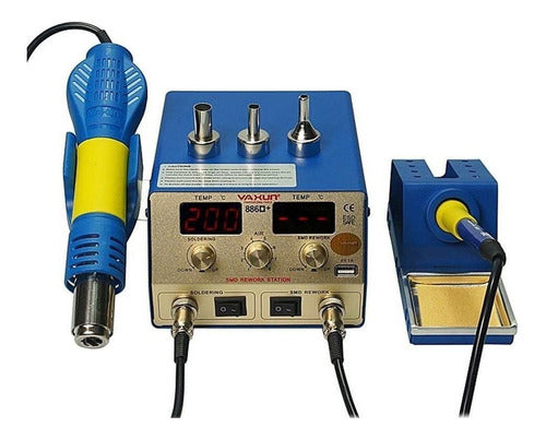 Yaxun YX-886D+ USB 2 in 1 Professional Soldering Station 0