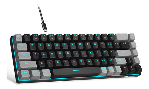 Teclado De 68 Teclas. Compacto. Mecanico. Gamers. Iluminado. 0