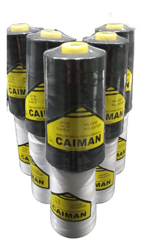 Caiman Thread Box 120, 10 Cones - 5 White and 5 Black, 4000mts 0