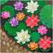 ZAUGONTW Floating Artificial Lotus Flower with Lily Pad 3