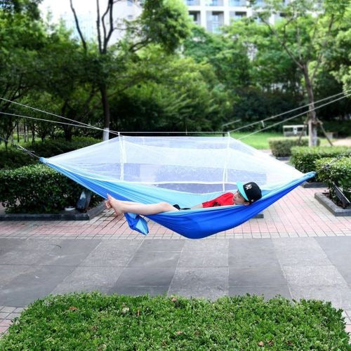 Yaetact Outdoor Hammock with Mosquito Net and Free Tree 2