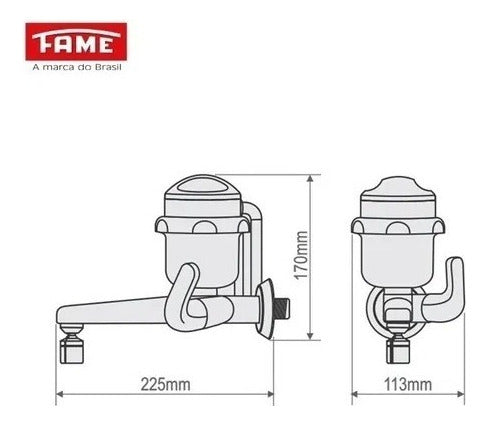 Torneira Elétrica Para Cozinha Bica Alta 3t - Fame 6