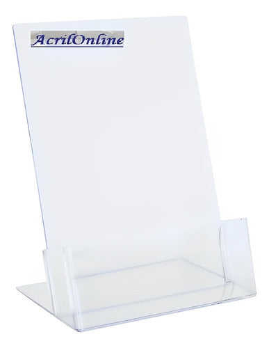 Set of 10 Acrylic Brochure Holders 15x20 Fact Acrilonline 0