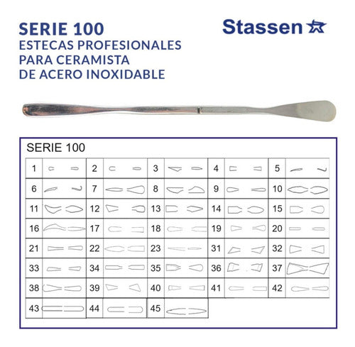 Stassen Professional Esteca Series 100 No.43 Stainless Steel 8