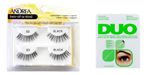 Andrea Kit 2 Pairs of Strip Lashes + Duo Glue 6