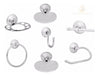 Complete Bathroom Accessories Set Argenta 7 Pcs Bronze Special Offer 0