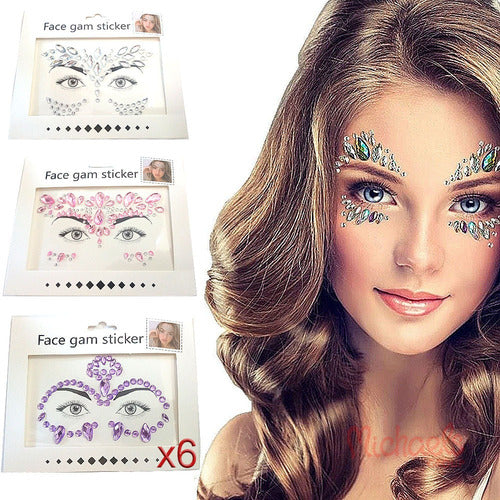 Michaels Group Large Adhesive Gems X6 Facial Decoration 4