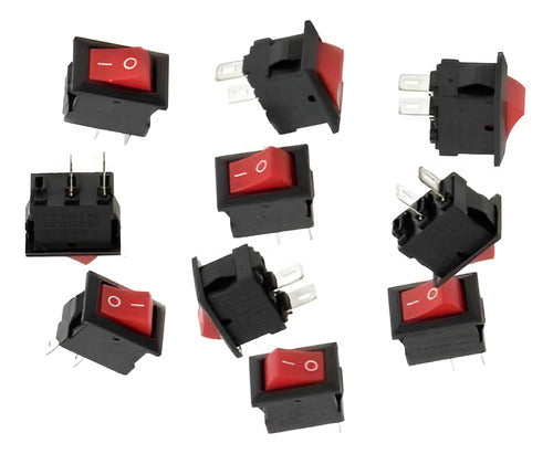 Tec-sistemas Mini Cut-Off Switch 250V 3A for Embedding - Red 0