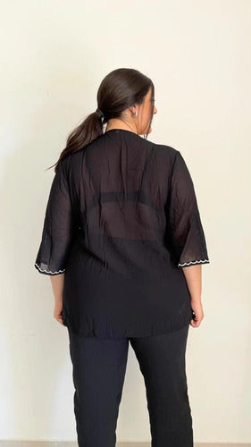 Imported Embroidered Women's Plus Size Blouse 3