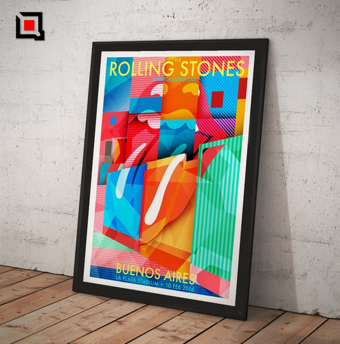 Rolling Stones Poster Art Print Framed Argentina 0