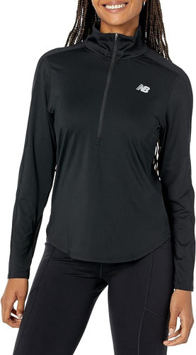 New Balance Women's Accelerate Half Zip Lefran 1