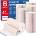 Premium 6 Pack Elastic Bandage Wrap 4 Inch With 0