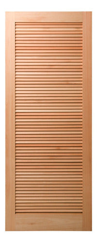 Folha De Porta Maciça 210x72cm Eucalipto Pm09 Veneziana Wt 0