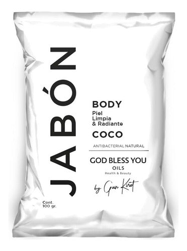 God Bless You Oils Natural Coconut Soap Pack of 2 x 100g 1