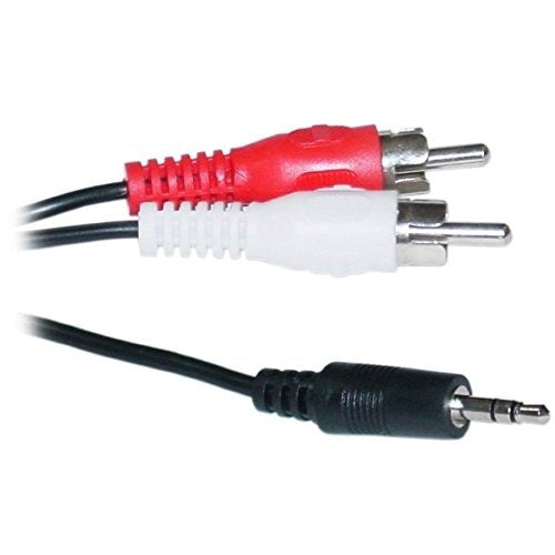 3.5mm Stereo Male To 2 Rca Male Cable 50 Feet (red   Wh 0