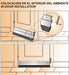 R.A.K Zocalo Puerta - Automatico - Aluminio C/ Goma Reforzado 80cm 1