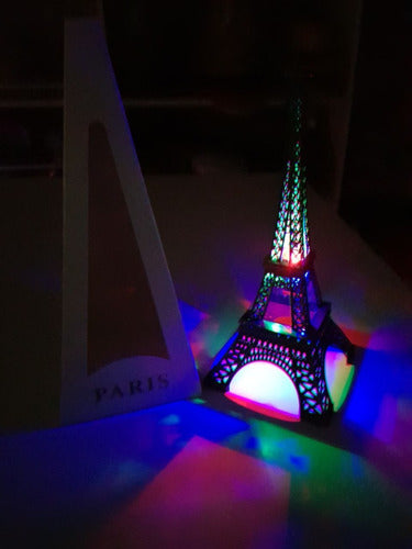 3 Torres Eiffel Metalica Luminosa 32 Cm  Centro De Mesa Led 3