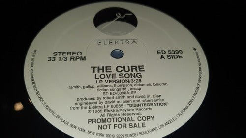 The Cure Lovesong Vinilo Maxi Promo Usa Impecable 1989 1