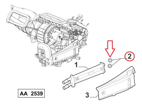 Oring Calefaccion Fiat 7088605 3