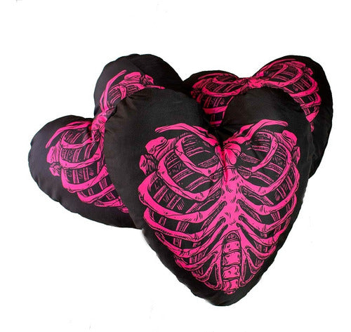 A-normal Heart-Shaped Printed Pillow 0