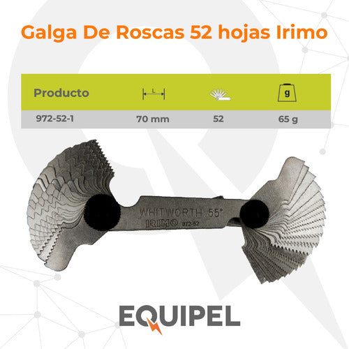 Irimo Galga De Roscas 52 Hojas 2