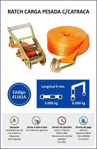 Ratch Carga Pesada 2  C/catraca Cod:rcai-003 411614 Robustec 2