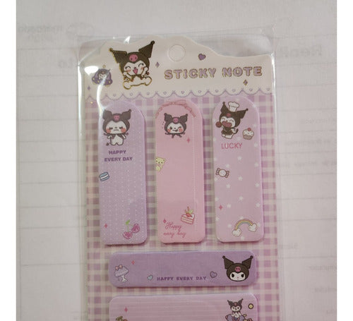 Kuromi - Melody By Hello Kitty Post It Sticky Notes Set 4