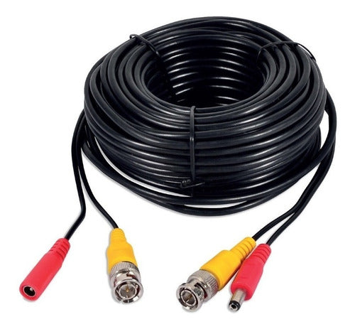 Uniglobe Cable Cctv 20mts 20m Video Hd + Alimentacion Plug 0