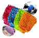 Set of 4 Microfiber Car Wash Gloves Cleaning Mitt Assorted Colors 40
