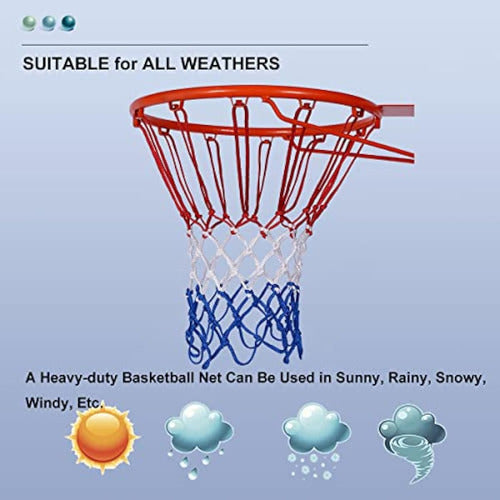 Nieoero Outdoor Basketball Net Replacement - Durable and Weather-Resistant 1