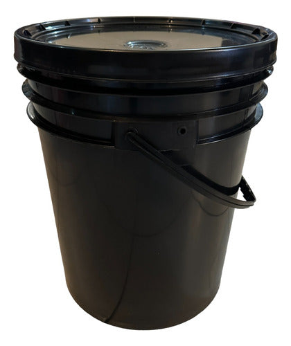 Generic 20L Black Bucket with Handle and Lid - Hydroponics - Composter 0