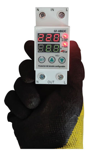 Voltage Protector with Voltmeter and Ammeter 63A GF-AB63C 3