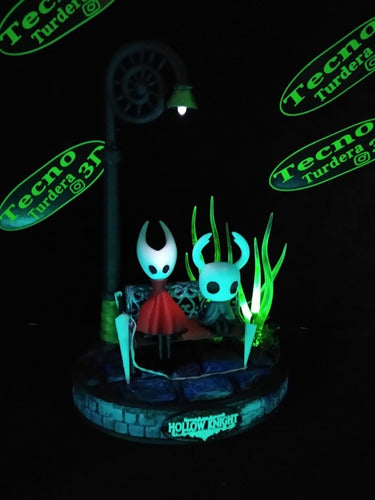 Diorama De Hollow Knight Y Hornet Con Luces 3