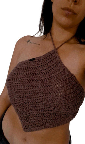 Women's Crochet Diamond Top 0