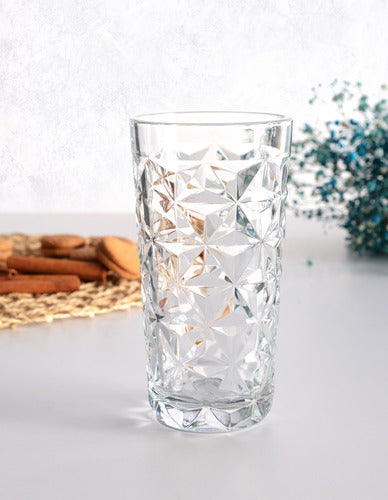 Set of 4 Highball Glasses 360ml Glass Star Pasabahce 4