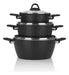 LeviBlanc Pack of 3 Non-Stick Teflon Cookware - Sizes 16, 20, 24 0