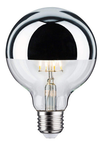 Decorative LED Filament Bulb G125 4W Chrome Warm Glow 0
