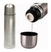 Trendy Stainless Steel Matte Silver Thermos 1/2L 3