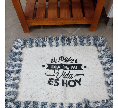 Decorative Rug with Quotes 2