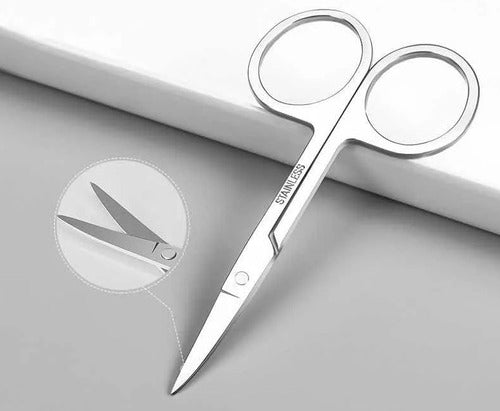 Eloise Eyebrow Hair Removal Kit Tweezers + Premium Stainless Steel Scissors 2