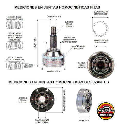 Fiat Junta Homocinética C/ Kit Lado Rueda 1