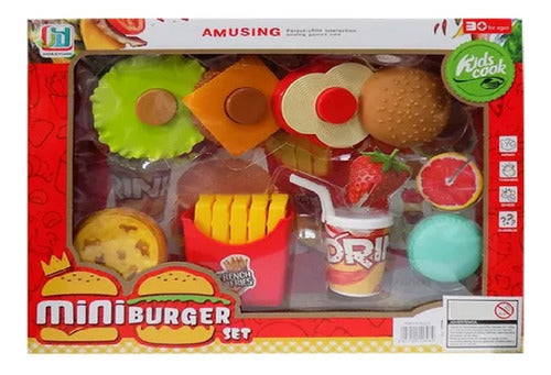 TOH Mini Burger Fast Food Play Set 0