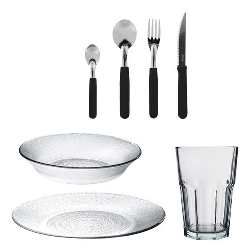 Rigolleau Set Vajilla Rigolleau Acquamarine 2 Personas Oslo Cubiertos 0