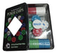 100 Poker Chips Fichas Dual Toned Lata Dealer Juego 1